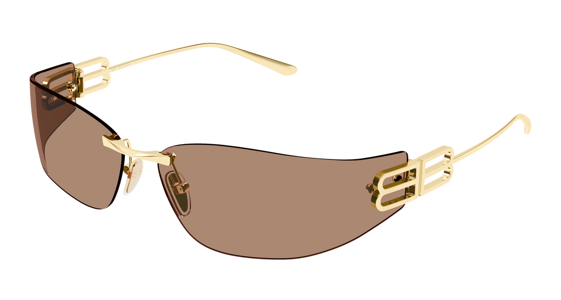 Sunčane naočale balenciaga bb0484s 004 dorado cat eye femenino veličina 76mm - Glavni prikaz