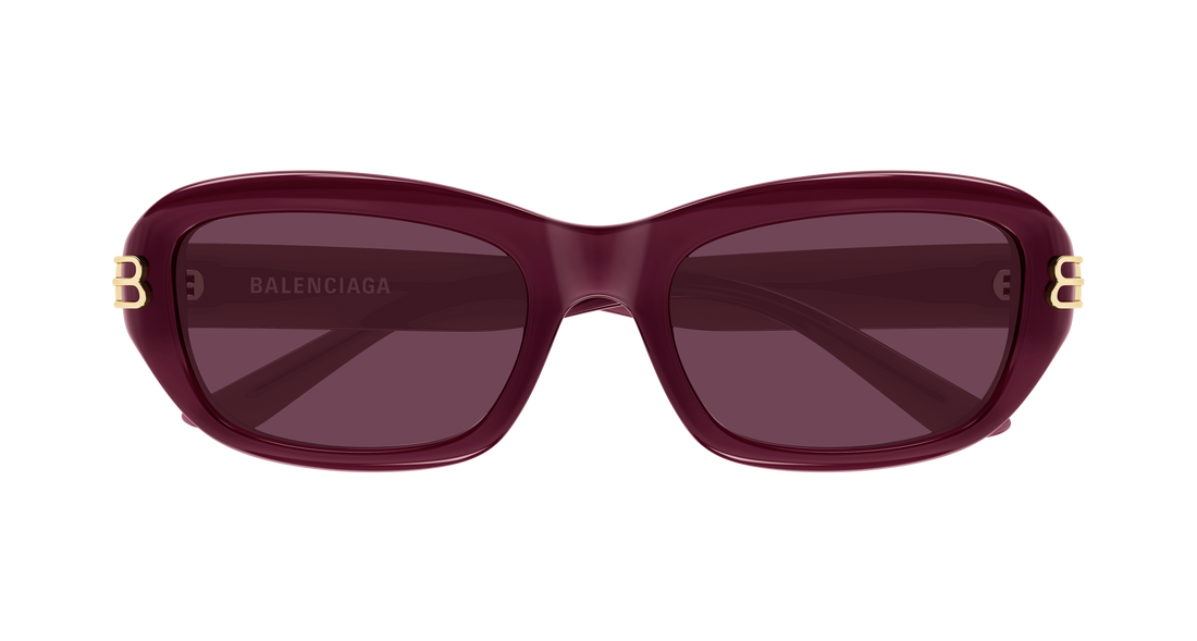 Lunettes de soleil balenciaga bb0471sk 004 burdeos rectangular / squared femenino taille 55mm - Vue détaillée