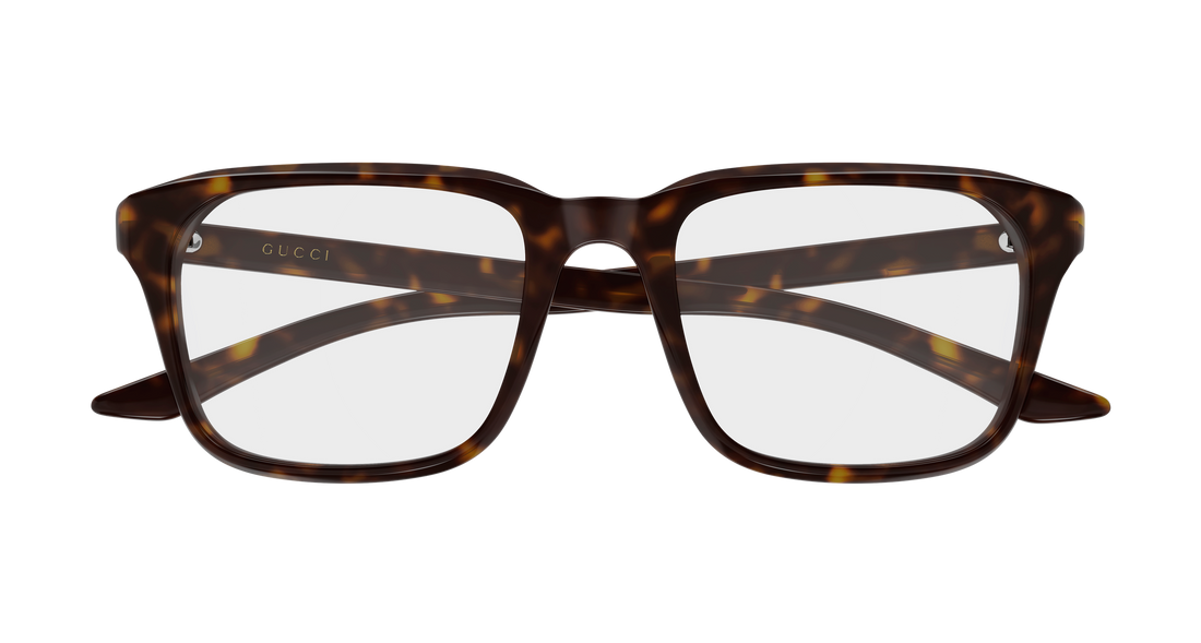 Occhiali da vista gucci gg2081o 006 havana rectangular / squared masculino taglia 53mm - Vista dettagliata