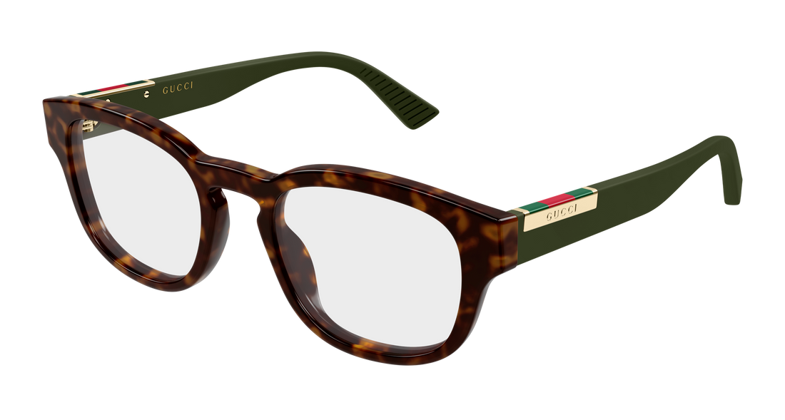 Occhiali da vista gucci gg2090o 004 havana round/oval/panthos masculino taglia 50mm - Vista principale