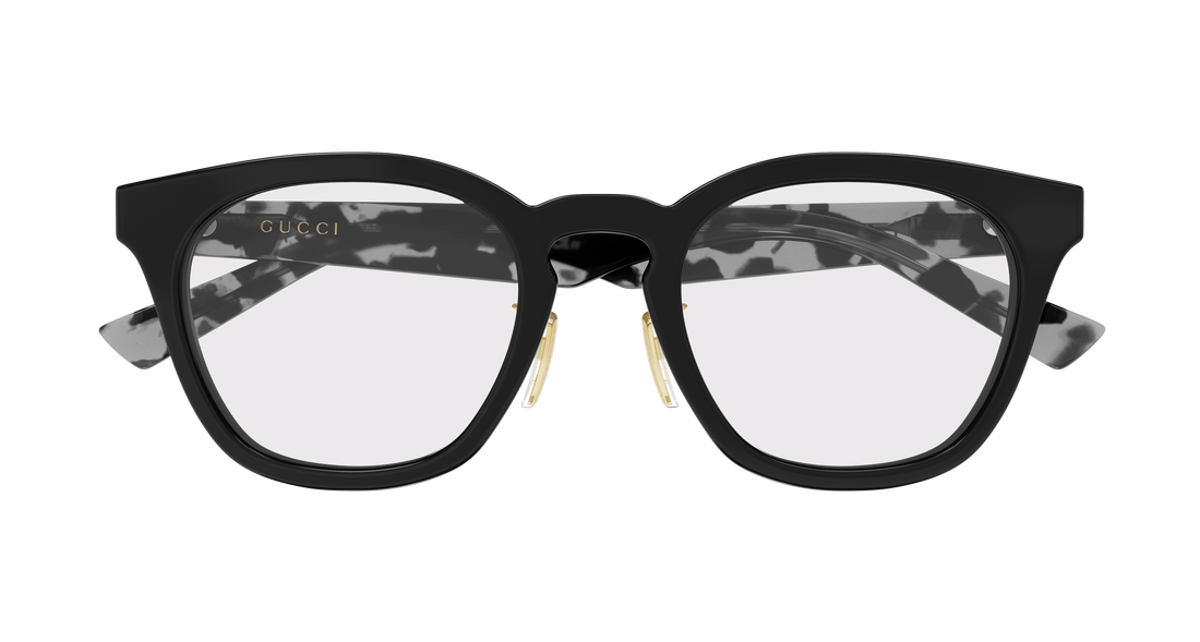 Occhiali da vista gucci gg2187oa 008 negro round/oval/panthos masculino taglia 52mm - Vista dettagliata