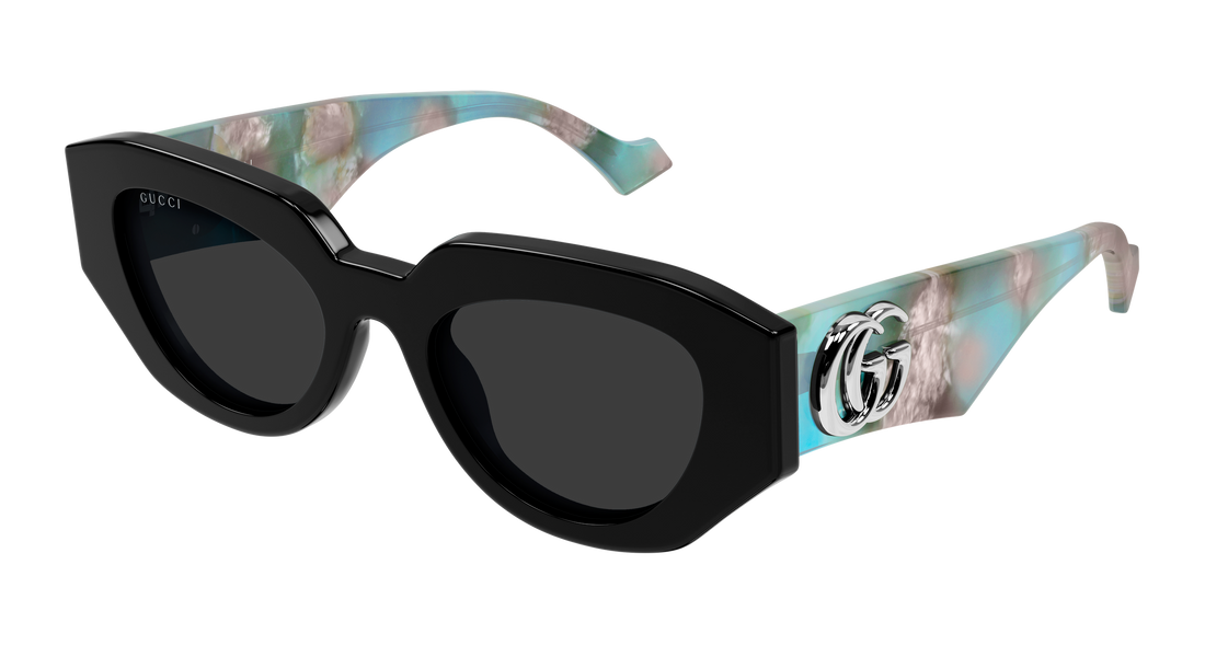 Sonnenbrillen gucci gg1421s 012 negro geometrical/directional femenino größe 51mm - Hauptansicht