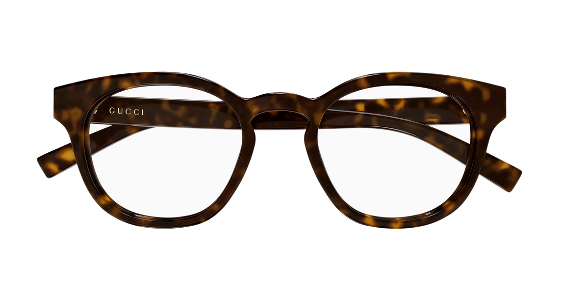 Occhiali da vista gucci gg1859o 005 havana round/oval/panthos masculino taglia 52mm - Vista dettagliata