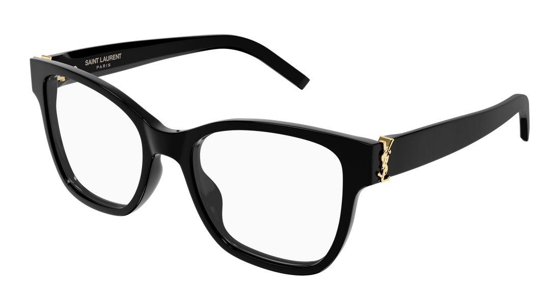 Prescription glasses saint laurent sl m158 007 negro cat eye femenino size 54mm - Main view