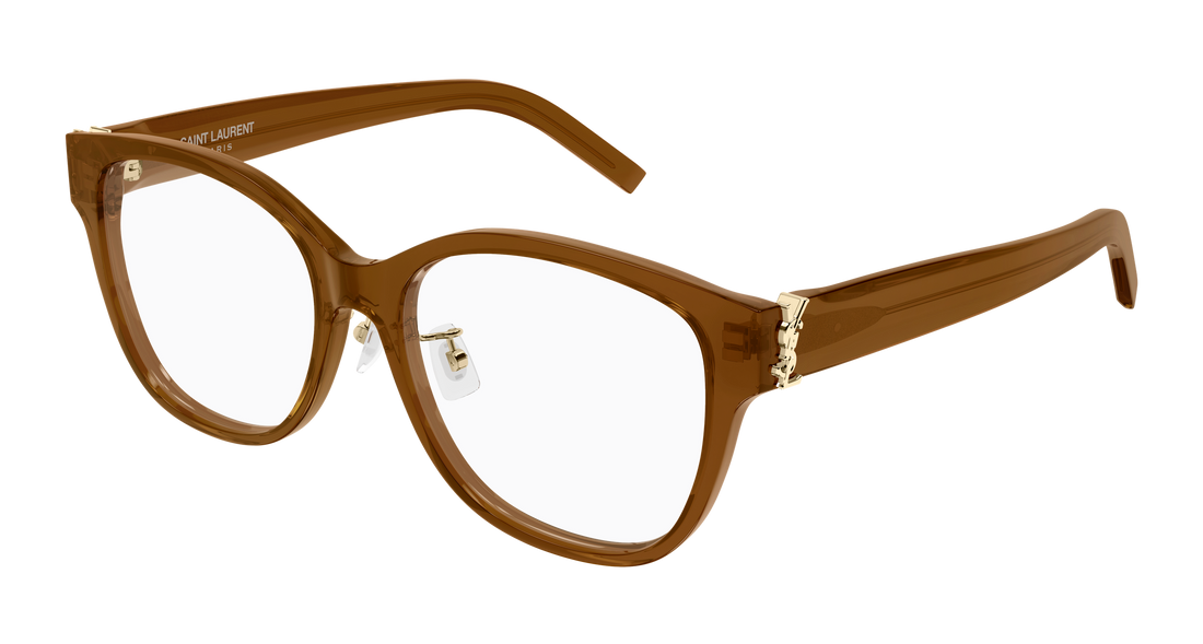 Occhiali da vista saint laurent sl m168/f 005 marron cat eye femenino taglia 55mm - Vista principale