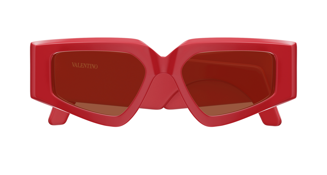 Occhiali da sole valentino vg0006s 003 rojo geometrical/directional femenino taglia 53mm - Vista dettagliata