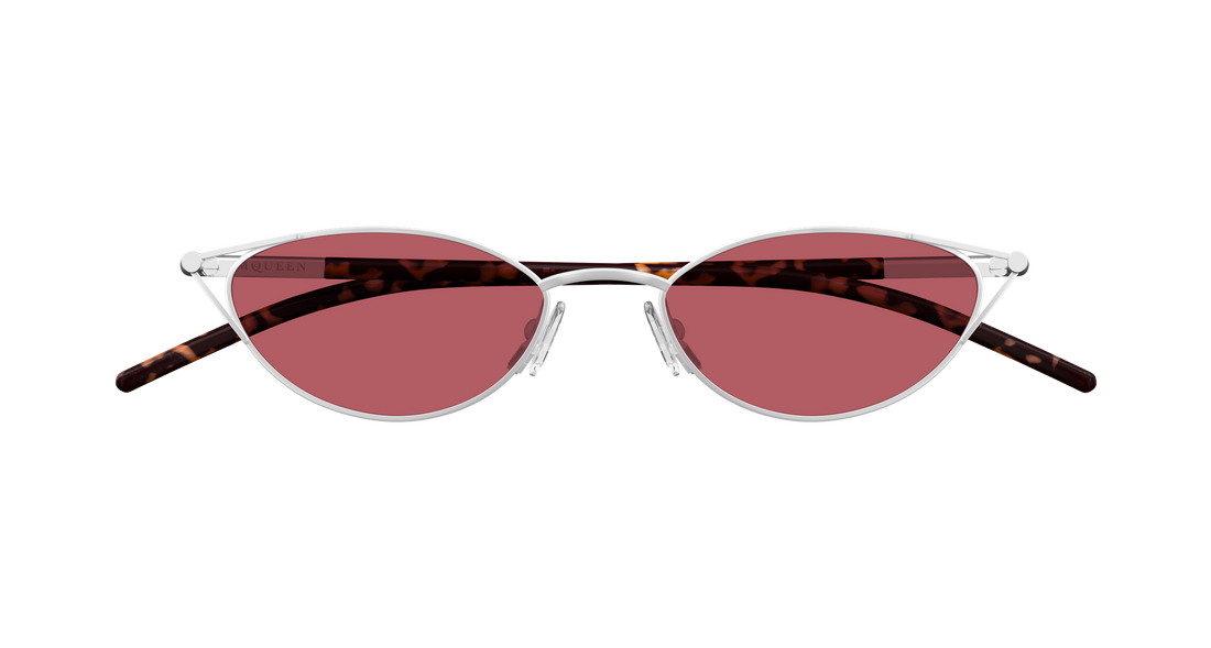 Sunglasses alexander mcqueen am0563s 003 plateado cat eye femenino size 50mm - Detailed view