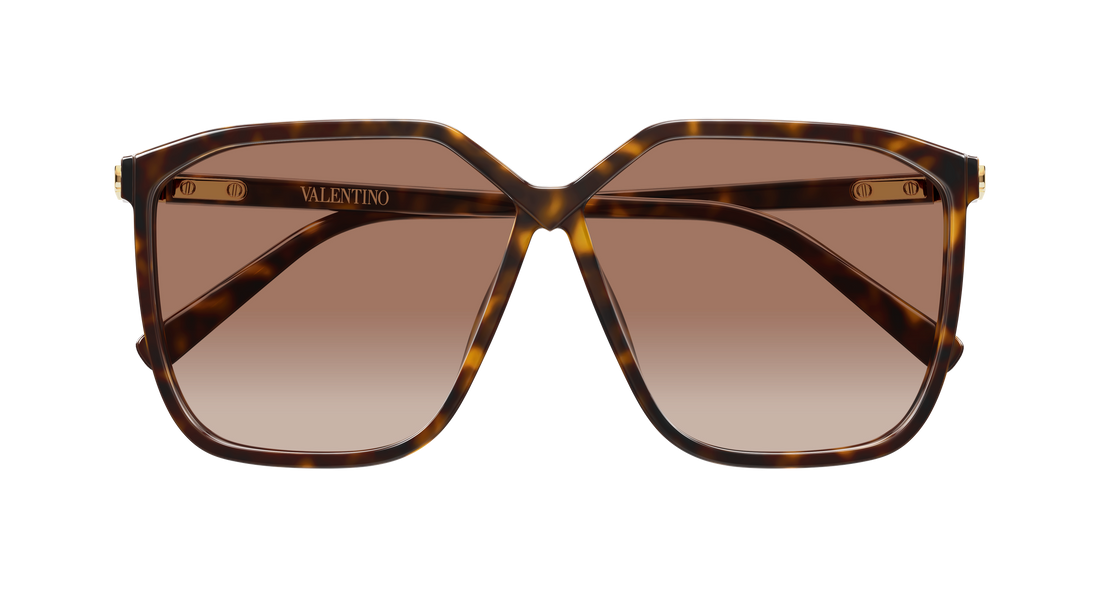 Occhiali da sole valentino vg0025s 002 havana geometrical/directional femenino taglia 59mm - Vista dettagliata