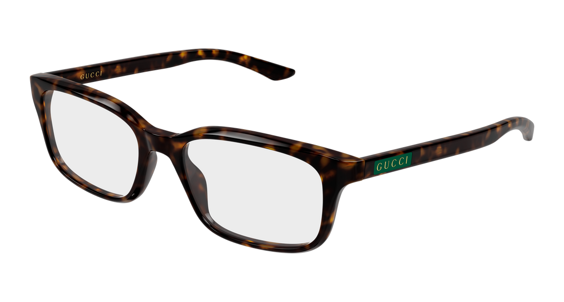 Occhiali da vista gucci gg2082o 002 havana rectangular / squared masculino taglia 52mm - Vista principale