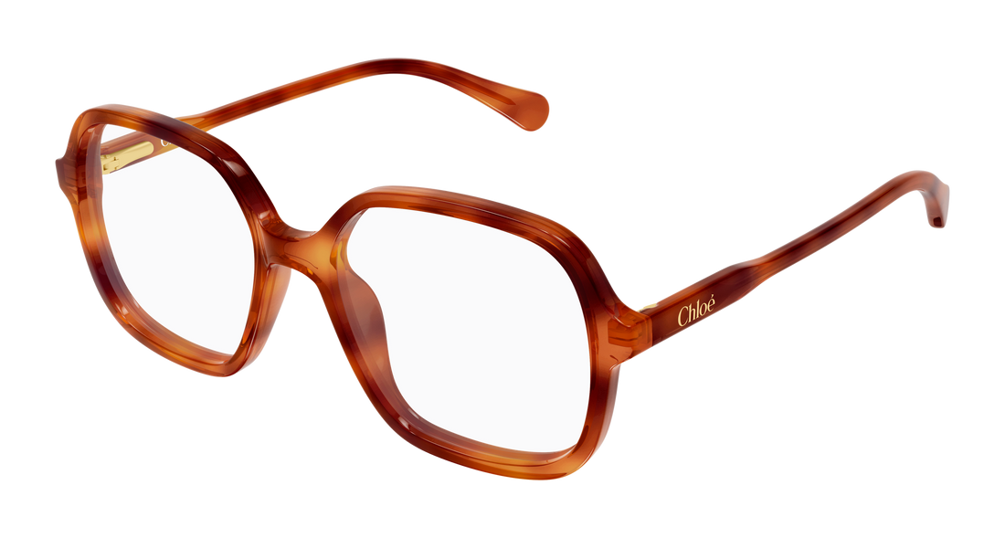 Occhiali da vista chloé cc0027o 003 havana geometrical/directional infantil taglia 49mm - Vista principale