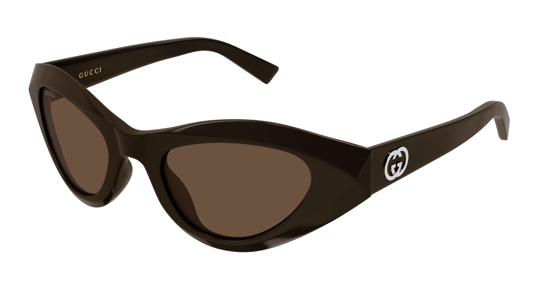 Solglasögon gucci gg2201s 003 marron geometrical/directional femenino storlek 50mm - Huvudvy