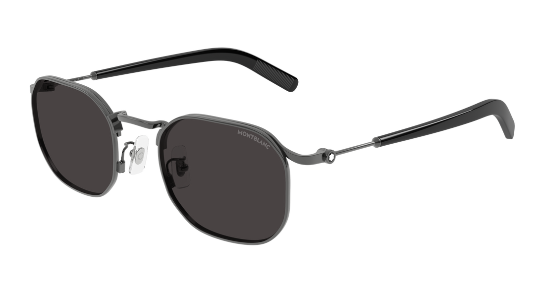 Sonnenbrillen montblanc mb0459s 001 plateado geometrical/directional masculino größe 50mm - Hauptansicht