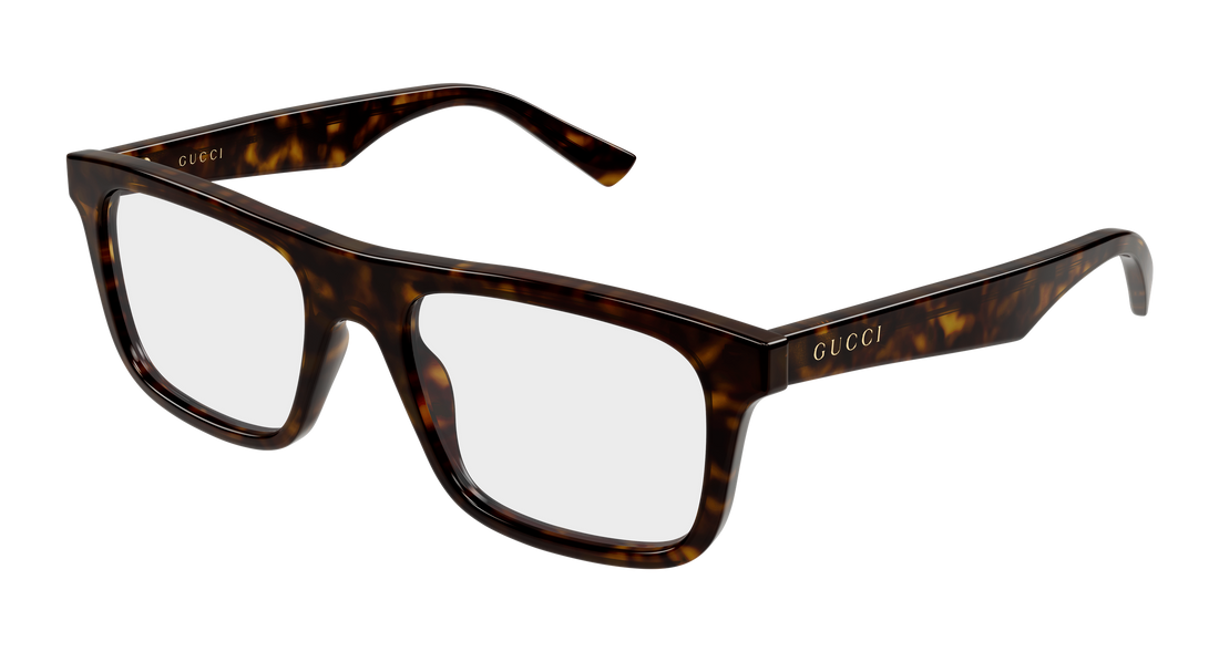 Occhiali da vista gucci gg2184o 002 havana rectangular / squared masculino taglia 52mm - Vista principale