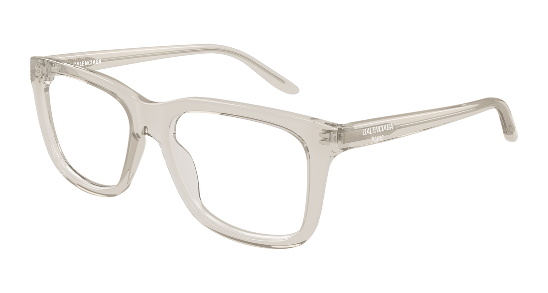 Briller balenciaga bb0530o 003 beige rectangular / squared masculino størrelse 55mm - Hovedvisning