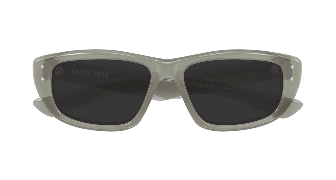 Solbriller balenciaga bb0520s 004 verde geometrical/directional masculino størrelse 55mm - Detaljeret visning