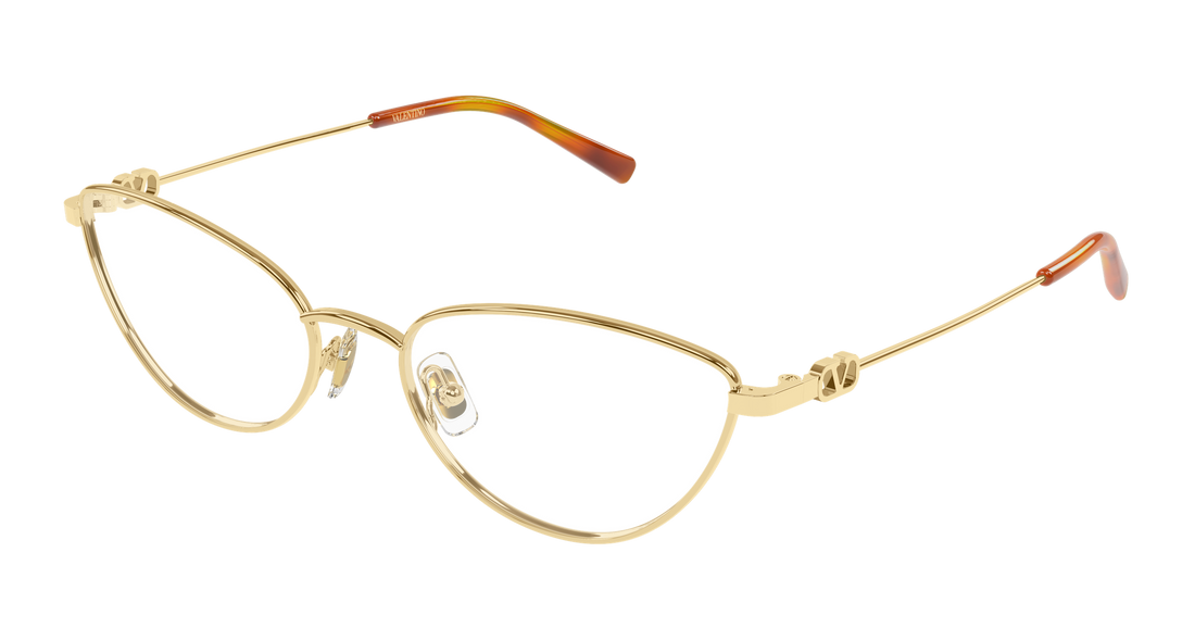 Lunettes de vue valentino vg0029o 002 dorado cat eye femenino taille 56mm - Vue principale