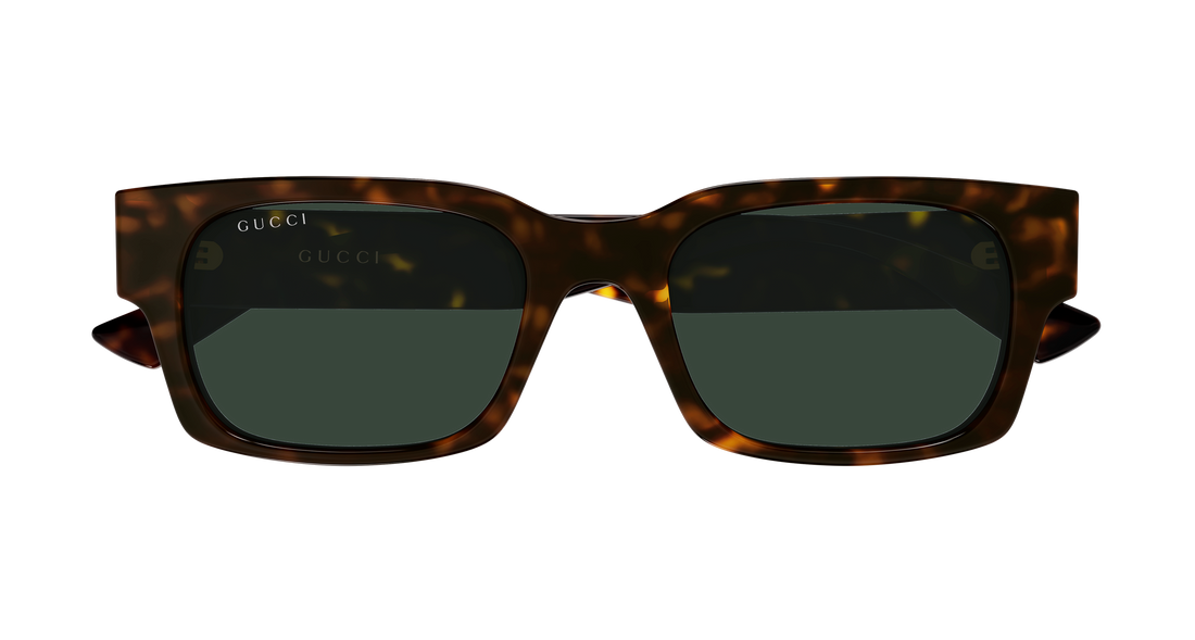 Sunglasses gucci gg2084s 002 havana rectangular / squared masculino size 52mm - Detailed view
