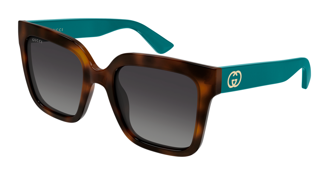 Solglasögon gucci gg2190s 004 havana rectangular / squared femenino storlek 53mm - Huvudvy