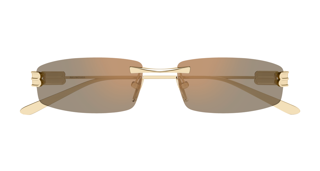 Gafas de sol balenciaga bb0488s 003 dorado rectangular / squared masculino talla 57mm - Vista de detalle