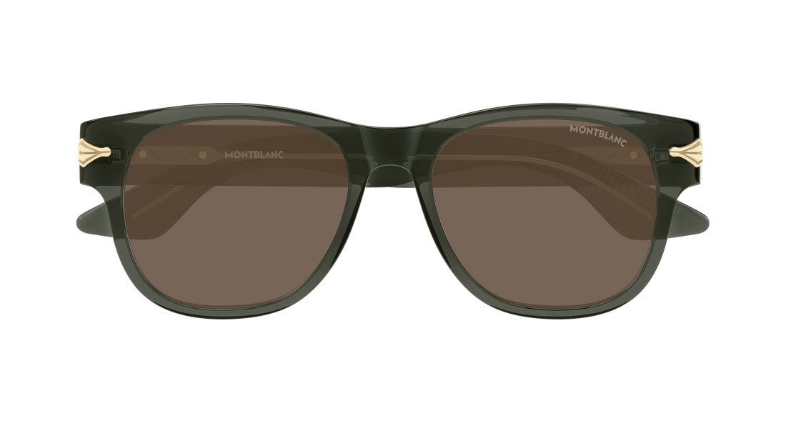 Occhiali da sole montblanc mb0478s 003 gris rectangular / squared masculino taglia 54mm - Vista dettagliata