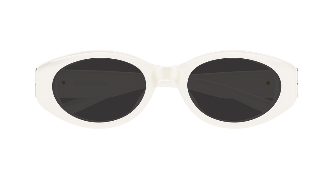 Gafas de sol balenciaga bb0507sk 003 blanco round/oval/panthos femenino talla 55mm - Vista de detalle