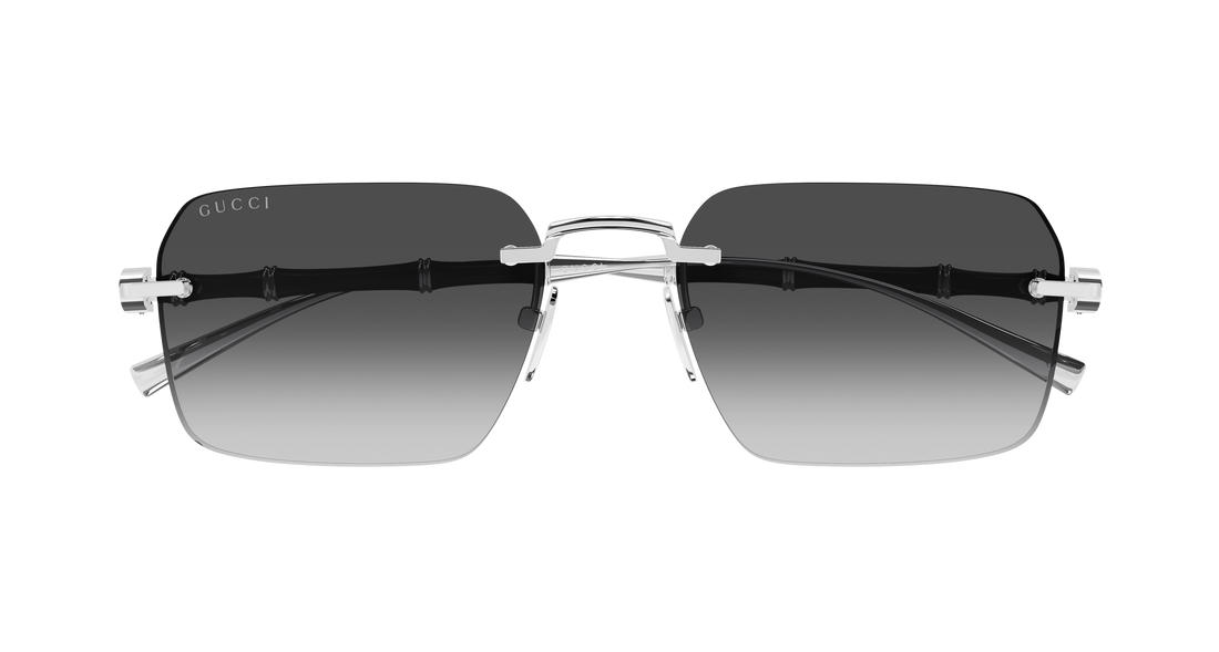 Sunglasses gucci gg2154s 002 plateado rectangular / squared masculino size 56mm - Detailed view