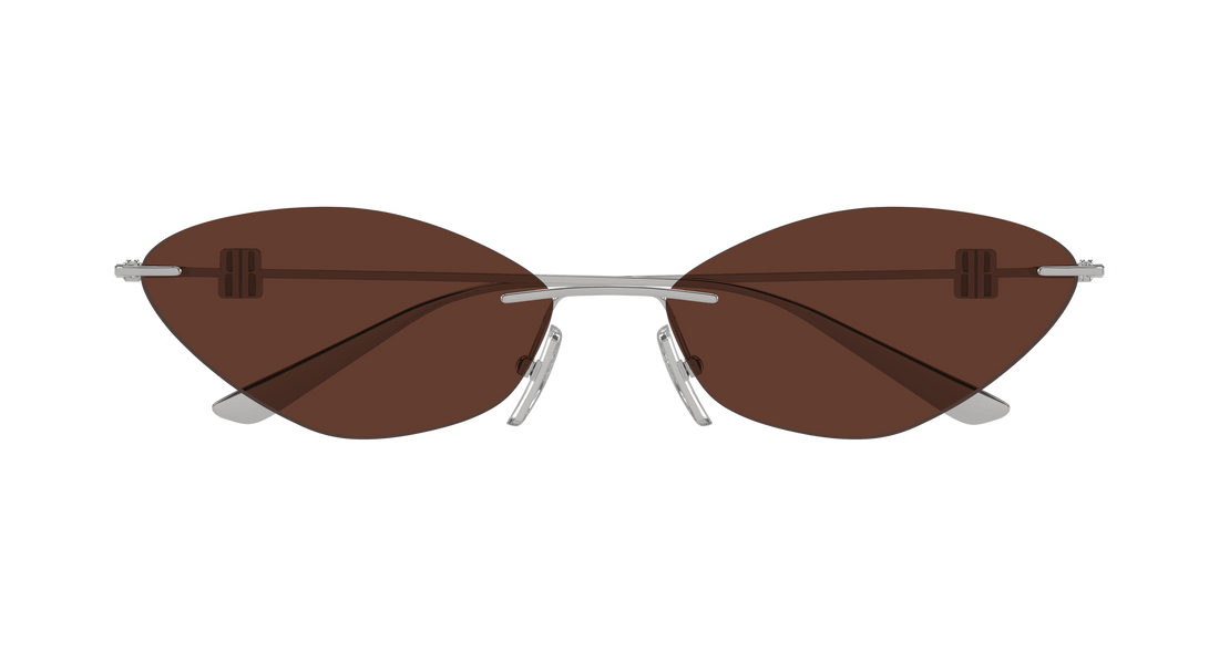 Lunettes de soleil balenciaga bb0536s 002 plateado geometrical/directional femenino taille 63mm - Vue détaillée