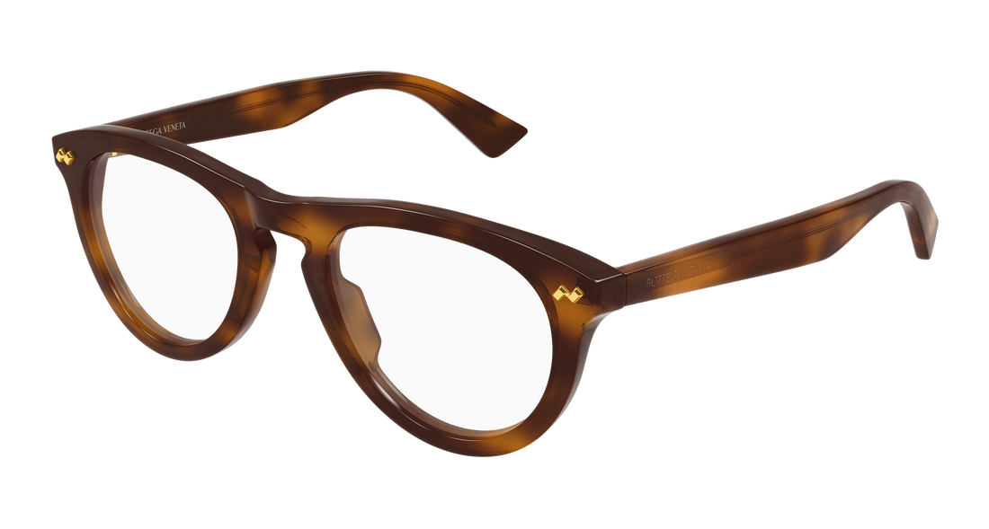 Dioptrijske naočale bottega veneta bv1507o 007 havana round/oval/panthos unisex veličina 52mm - Glavni prikaz