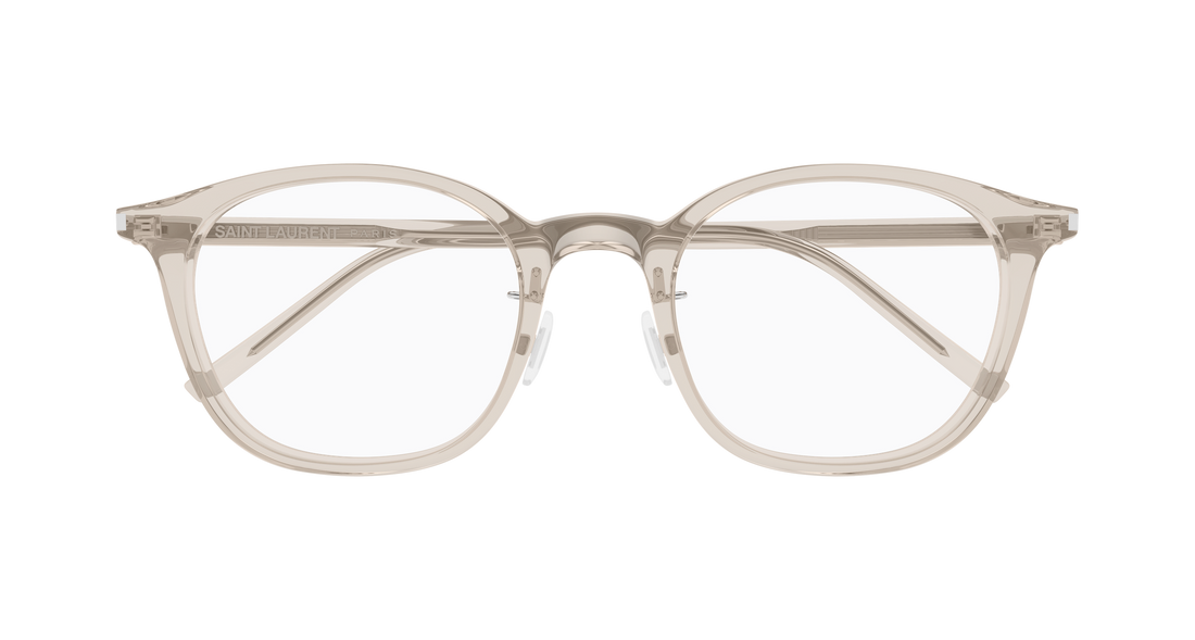 Dioptrijske naočale saint laurent sl 893/j 004 beige round/oval/panthos unisex veličina 51mm - Detaljni prikaz