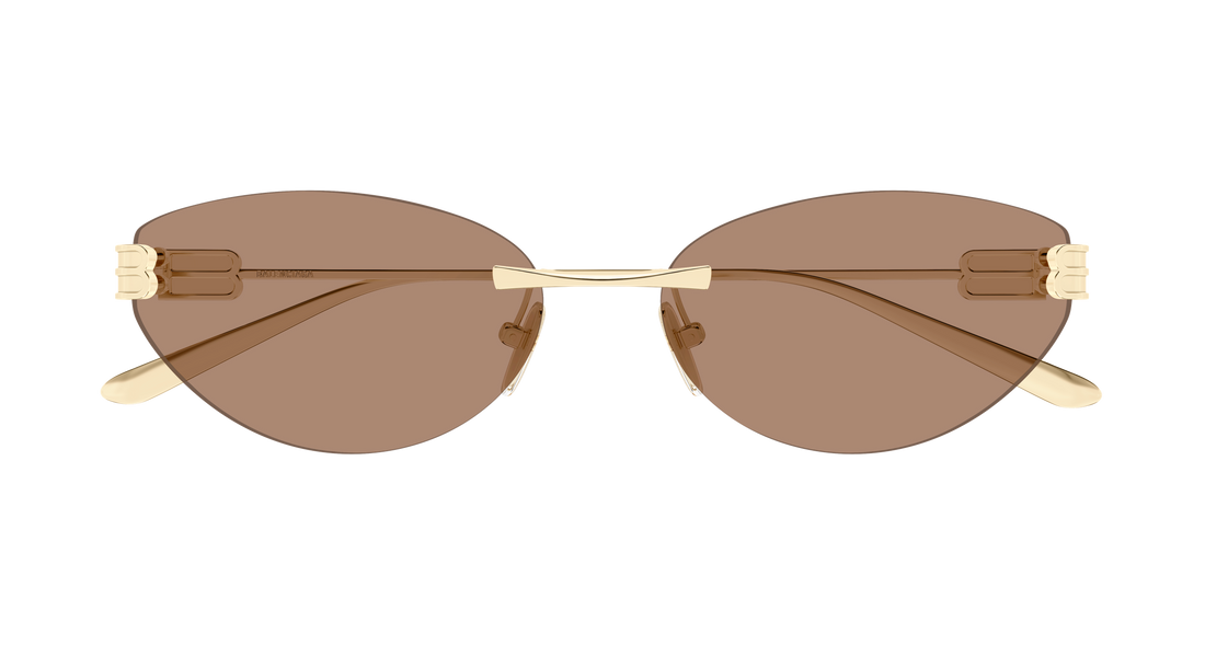 Gafas de sol balenciaga bb0486s 004 dorado cat eye femenino talla 61mm - Vista de detalle
