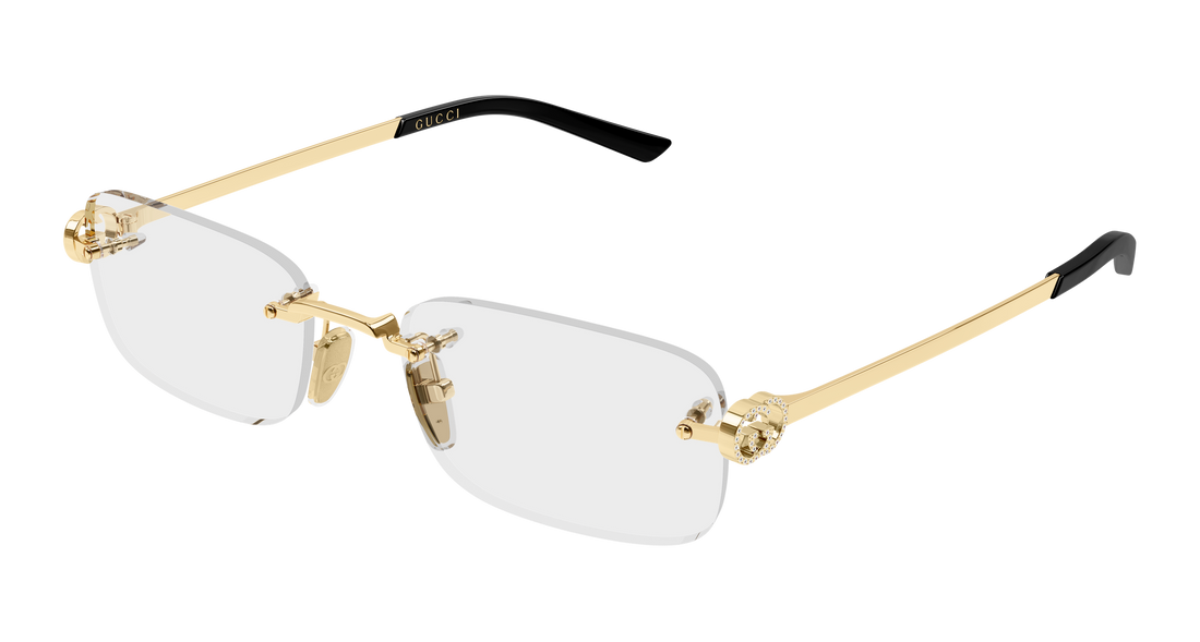 Dioptrijske naočale gucci gg2231o 002 dorado rectangular / squared femenino veličina 55mm - Glavni prikaz