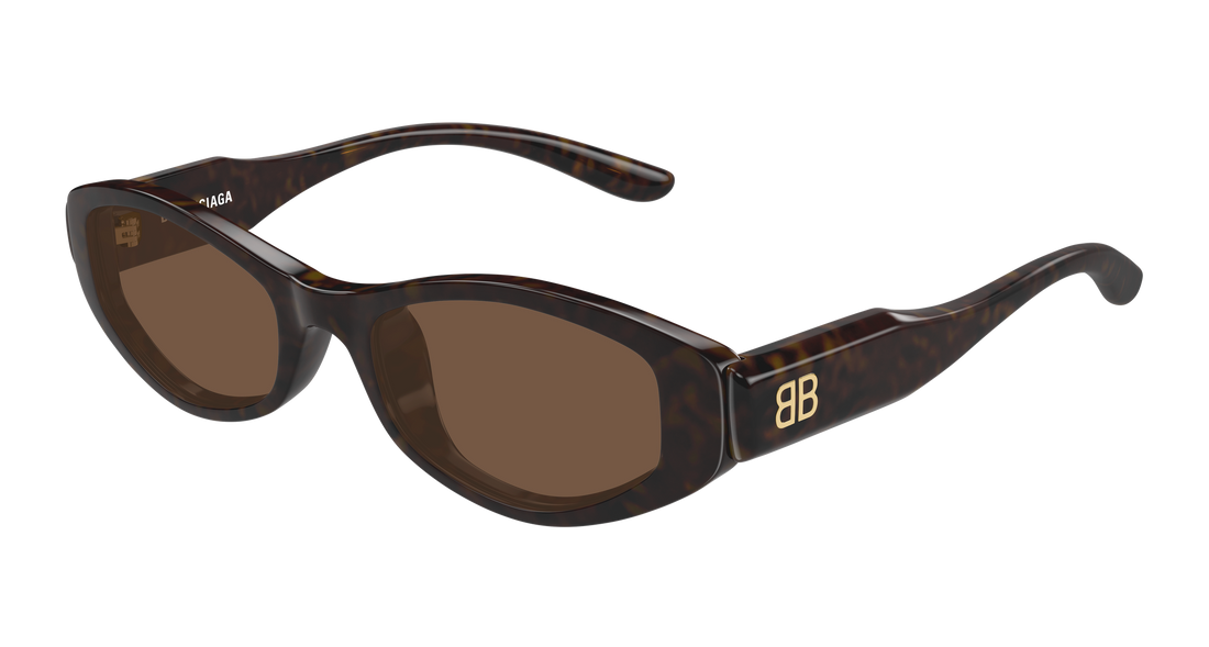 Solbriller balenciaga bb0509s 002 havana geometrical/directional femenino størrelse 53mm - Hovedvisning