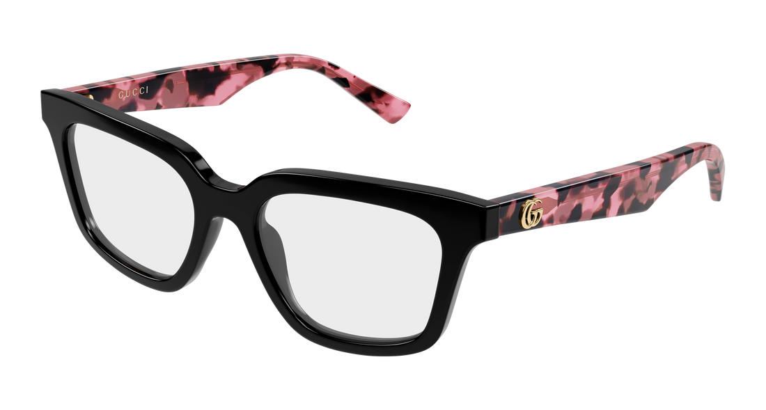 Prescription glasses gucci gg2180o 003 negro rectangular / squared femenino size 51mm - Main view