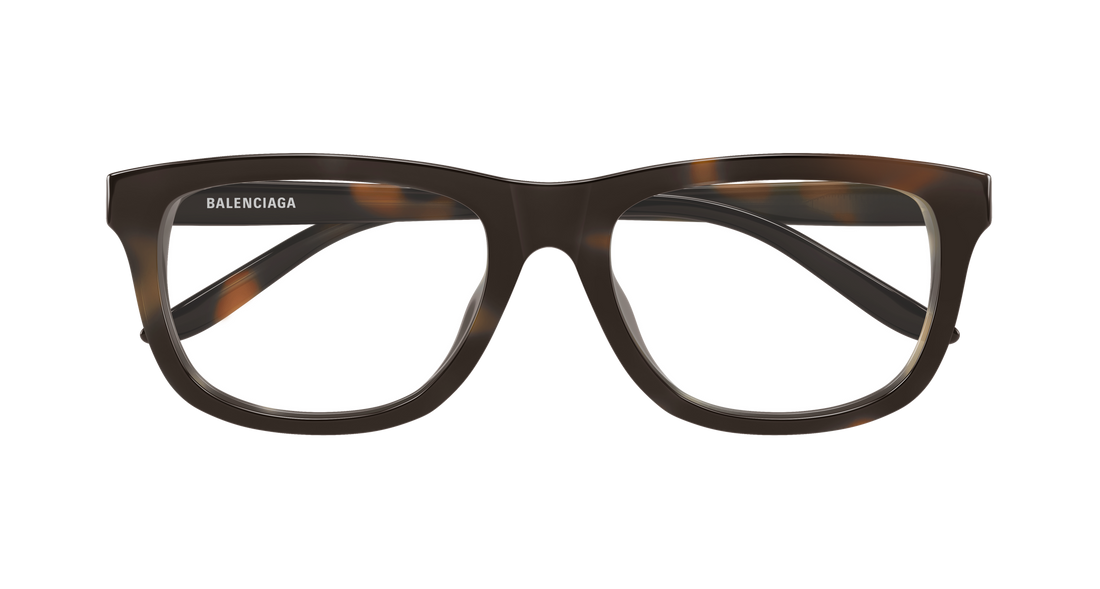 Glasögon balenciaga bb0531o 002 havana rectangular / squared masculino storlek 55mm - Detaljvy