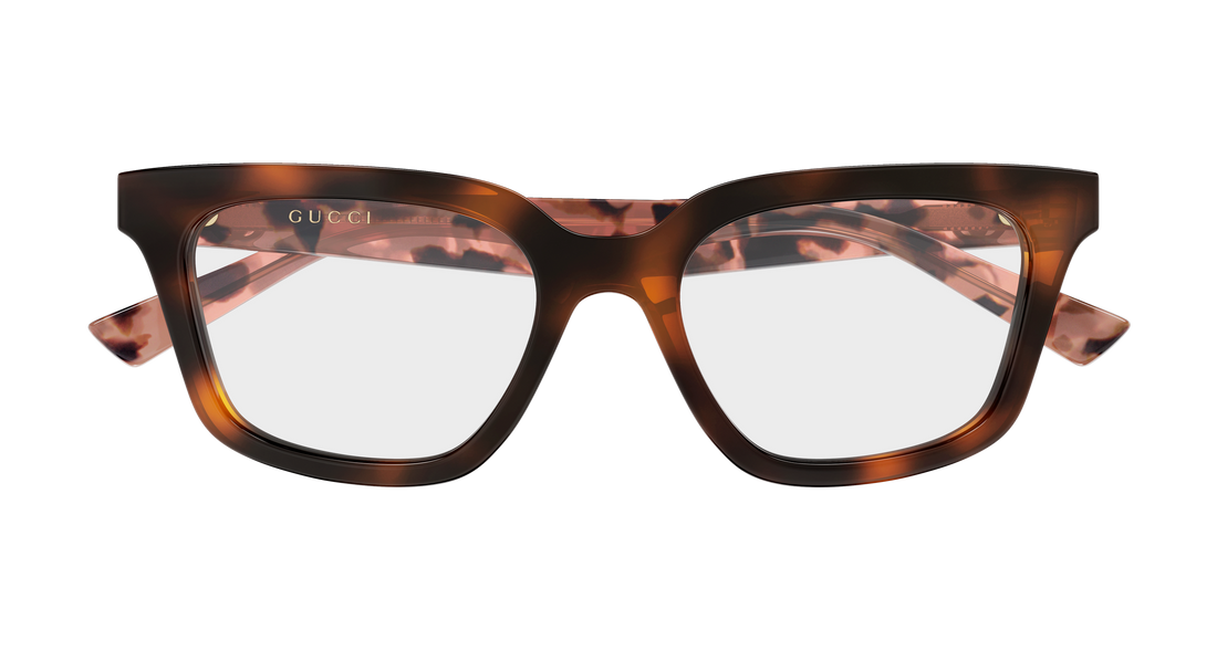 Occhiali da vista gucci gg2180o 004 havana rectangular / squared femenino taglia 51mm - Vista dettagliata