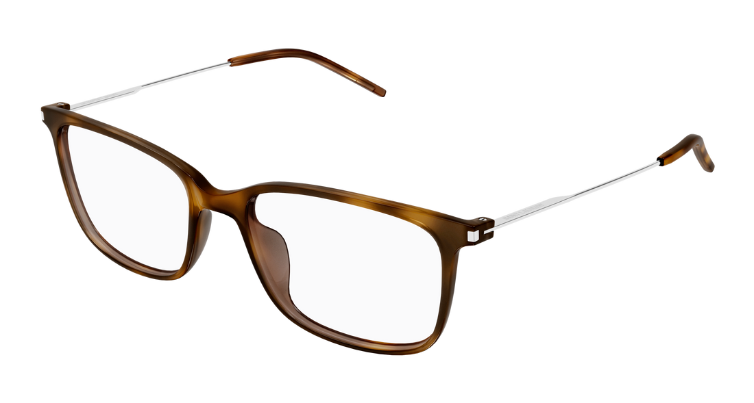 Briller saint laurent sl 956 006 havana rectangular / squared masculino størrelse 56mm - Hovedvisning