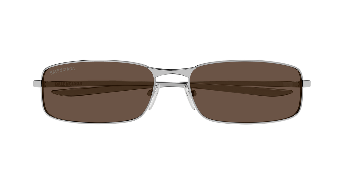 Solbriller balenciaga bb0493s 002 plateado rectangular / squared masculino størrelse 62mm - Detaljeret visning