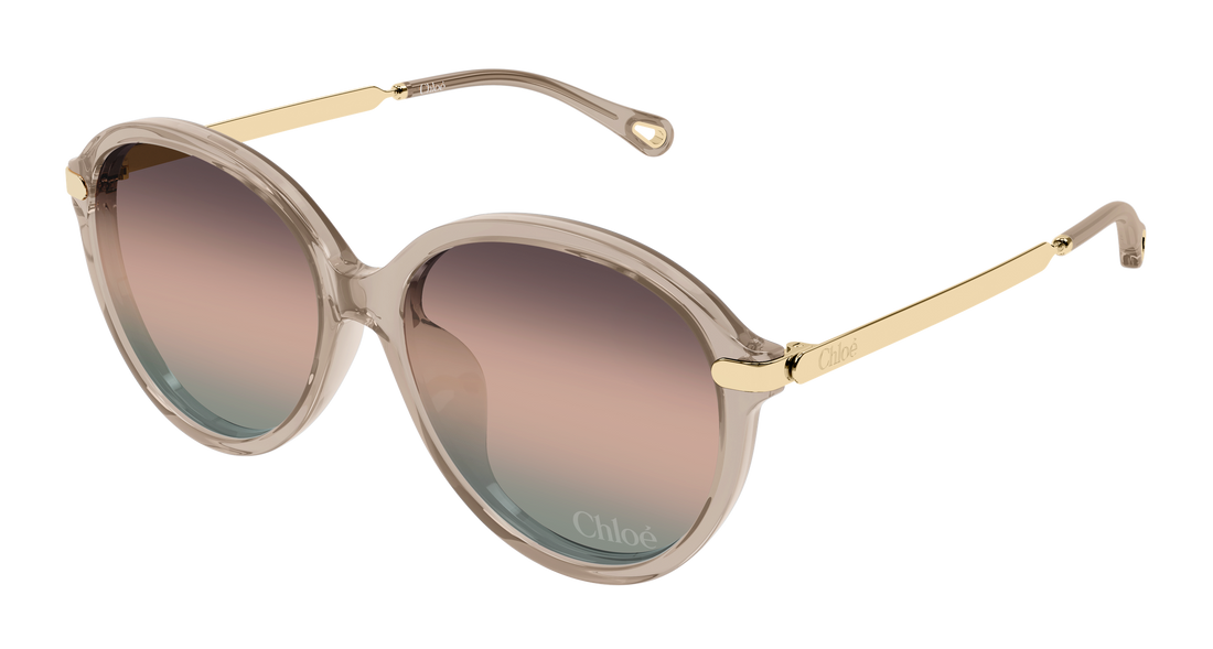 Gafas de sol chloé ch0358sk 005 marron round/oval/panthos femenino talla 59mm - Vista principal