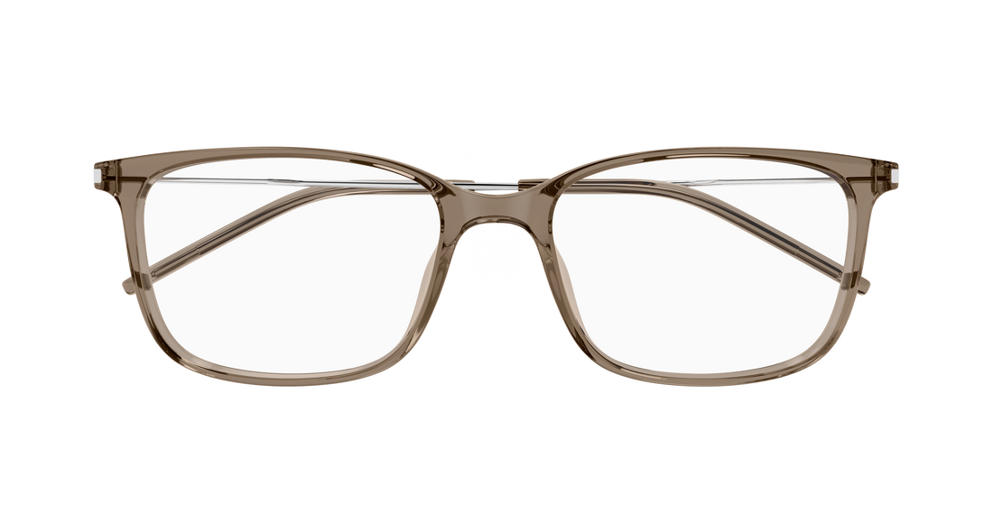 Briller saint laurent sl 956 007 marron rectangular / squared masculino størrelse 56mm - Detaljeret visning