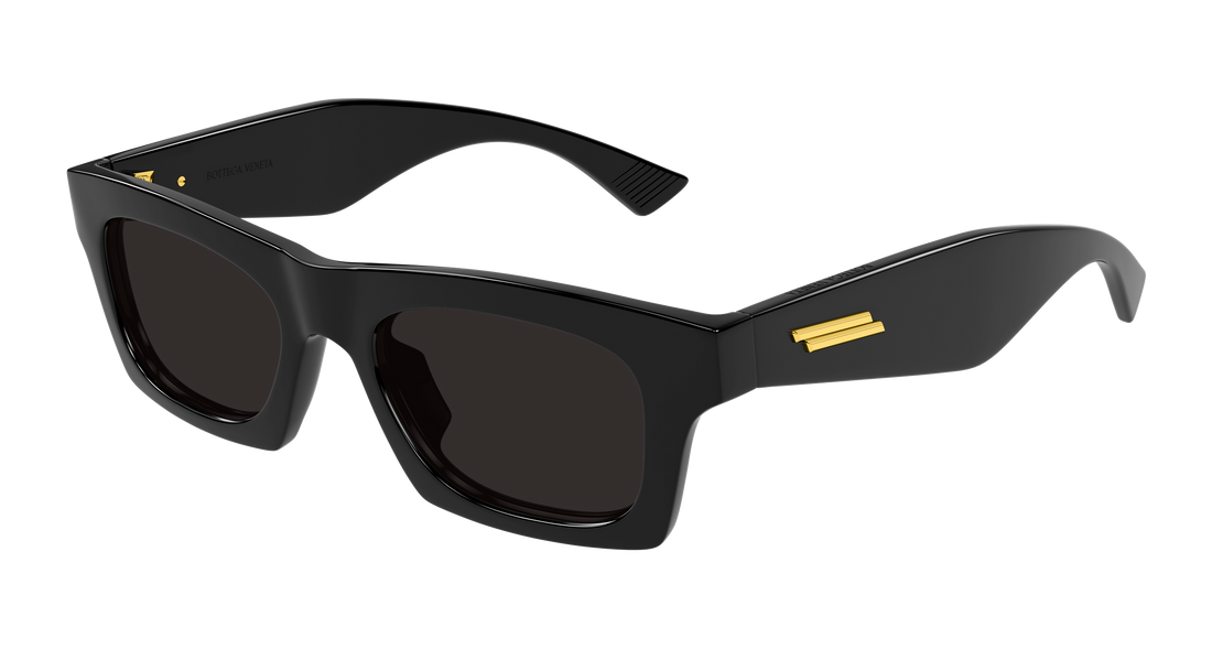 Occhiali da sole bottega veneta bv1457s 001 negro rectangular / squared unisex taglia 51mm - Vista principale