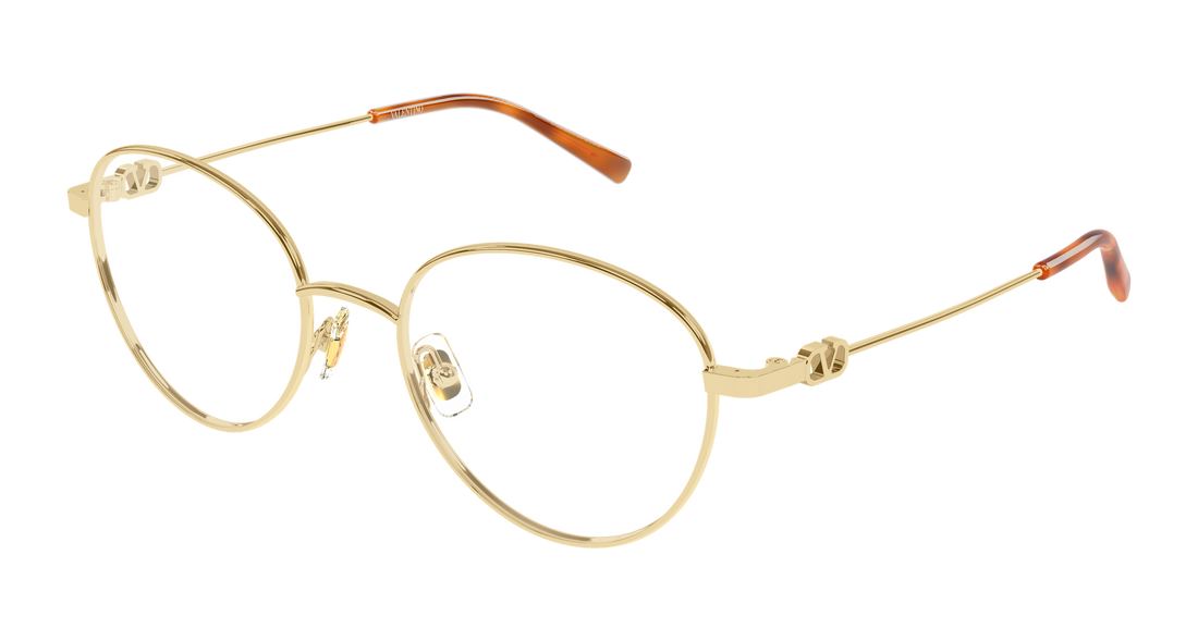 Lunettes de vue valentino vg0031o 002 dorado round/oval/panthos femenino taille 52mm - Vue principale
