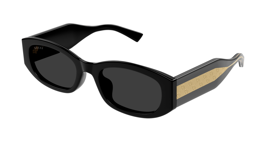 Occhiali da sole gucci gg2068sa 001 negro rectangular / squared femenino taglia 55mm - Vista principale