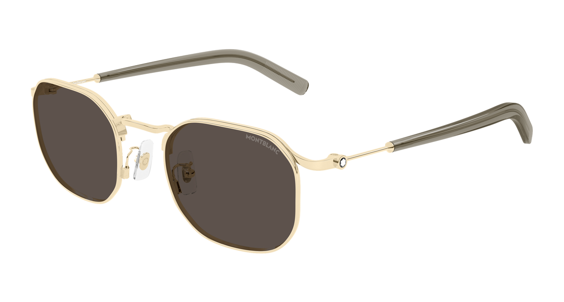 Sonnenbrillen montblanc mb0459s 003 dorado geometrical/directional masculino größe 50mm - Hauptansicht