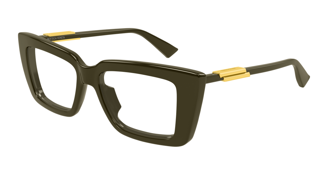 Brillen bottega veneta bv1448o 005 verde rectangular / squared femenino größe 53mm - Hauptansicht