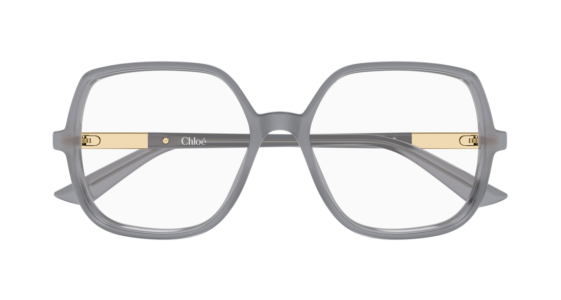 Briller chloé ch0368o 005 gris geometrical/directional femenino størrelse 54mm - Detaljeret visning