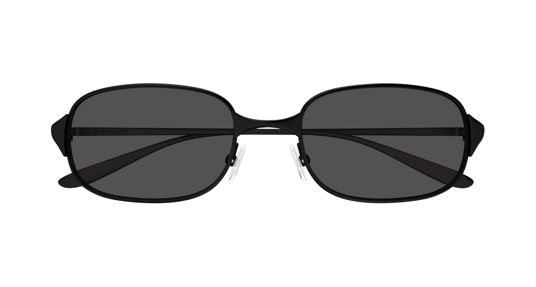 Solbriller alexander mcqueen am0588s 001 negro round/oval/panthos masculino størrelse 55mm - Detaljeret visning