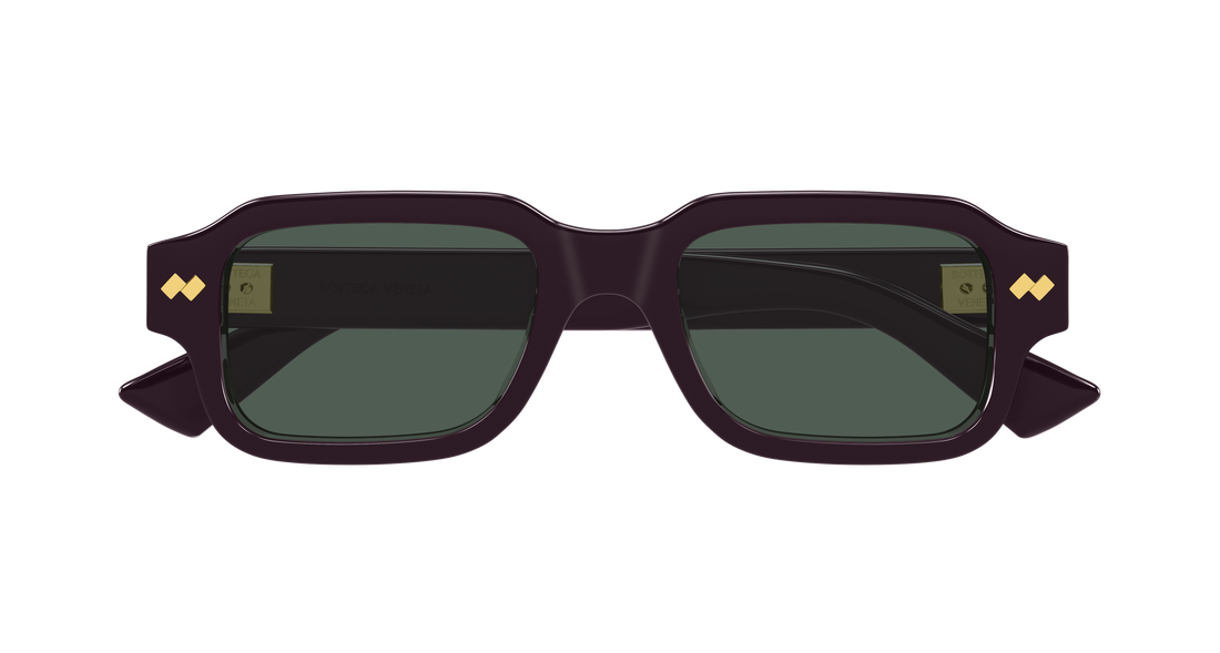 Lunettes de soleil bottega veneta bv1442s 004 violeta rectangular / squared masculino taille 51mm - Vue détaillée