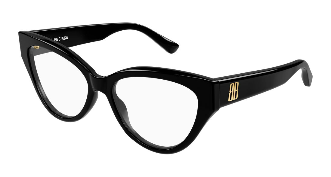 Occhiali da vista balenciaga bb0482o 001 negro cat eye femenino taglia 56mm - Vista principale
