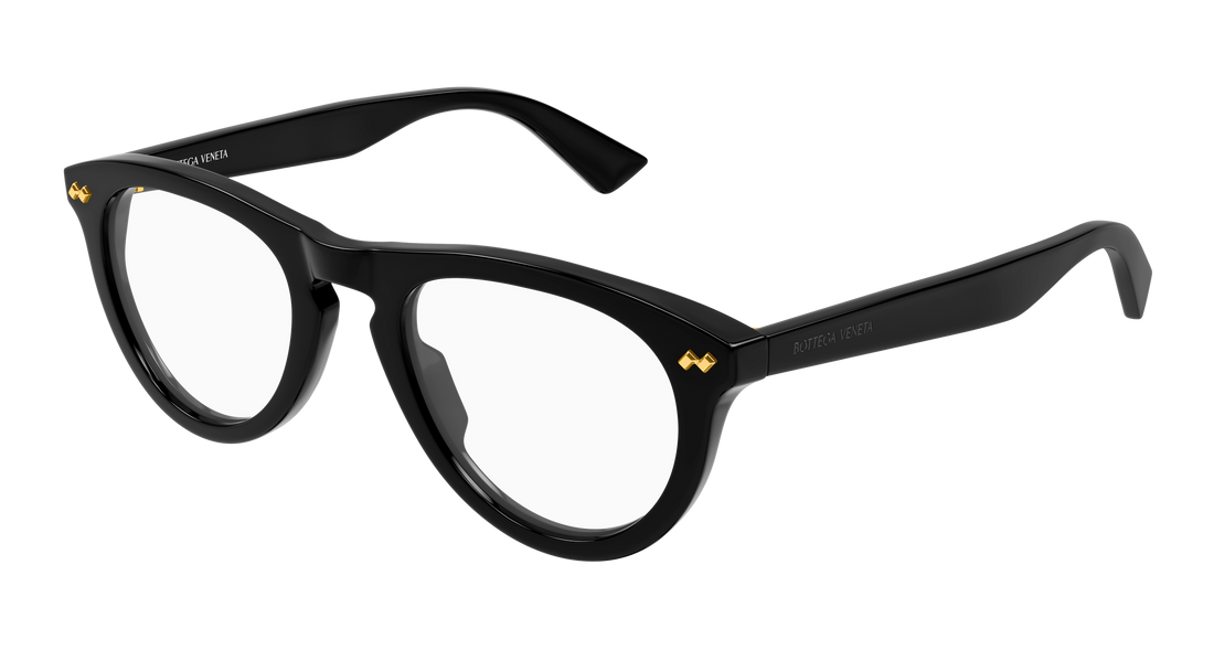 Dioptrijske naočale bottega veneta bv1507o 006 negro round/oval/panthos unisex veličina 52mm - Glavni prikaz