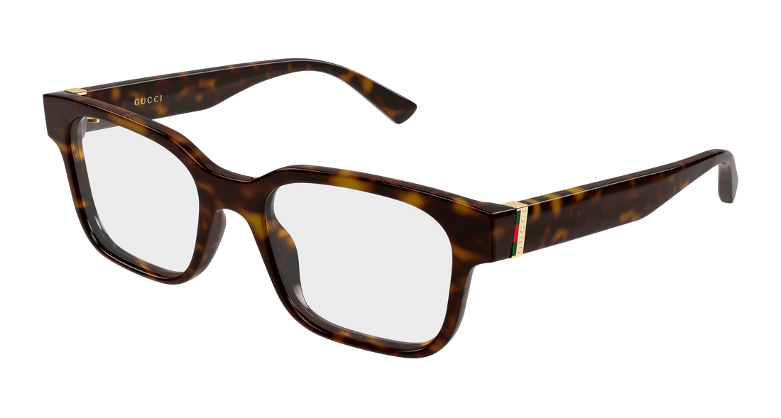 Lunettes de vue gucci gg2087o 006 havana rectangular / squared masculino taille 54mm - Vue principale